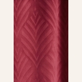 ZASŁONA WELUROWA LEAFLY - BORDOWA 140x280 SREBRNA PRZELOTKA