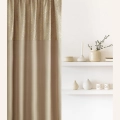 ZASŁONA BELISSA - Beżowa  140x280 PRZELOTKA