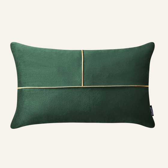 POSZEWKA DEKORACYJNA BE GLAM SIMPLE - BUTELKOWA ZIELEŃ 30x50