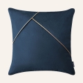  Niebieska poszewka dekoracyjna na poduszkę 45x45 cm w stylu glamour 