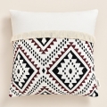  Poszewka dekoracyjna w stylu boho 40x40 z frędzlami biała 