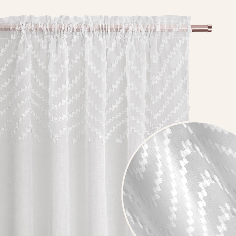 FIRANA LINDSAY - BIAŁA 140x230 Taśma