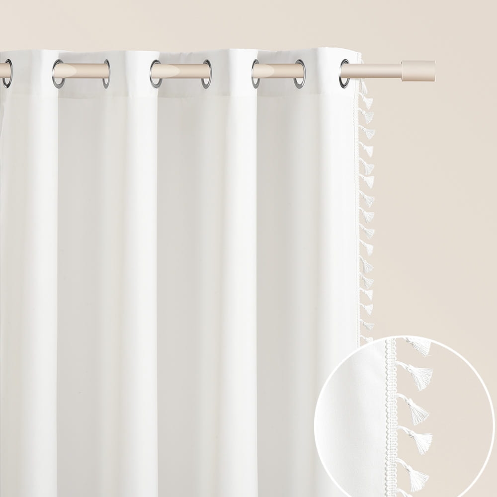 ZASŁONA LARA - ZŁAMANA BIEL 140x280 PRZELOTKA