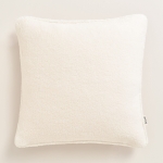 POSZEWKA DEKORACYJNA BOUCLE - KREMOWA JASNA 45x45