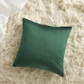  Welurowa poszewka Blink 45x45 cm w zielonym kolorze z lamówką 