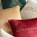 PODUSZKA ŚWIĄTECZNA XMAS - BORDOWA 45x45