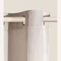 ZASŁONA WELUROWA BIANCA - BEŻOWA JASNA 180x270 SREBRNA PRZELOTKA