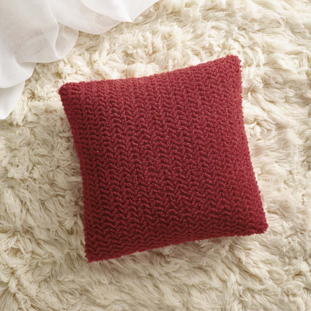 PODUSZKA DEKORACYJNA SHINE RED - CZERWONA 45x45