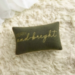 POSZEWKA ŚWIĄTECZNA MERRY & BRIGHT - CIEMNA ZIELEŃ  30x50