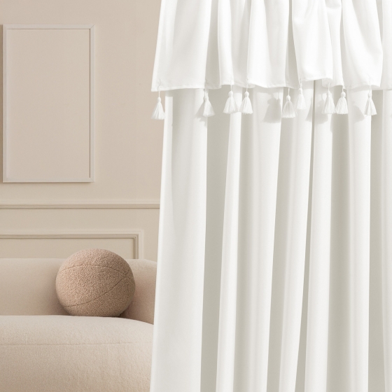 ZASŁONA ASTORIA - ZŁAMANA BIEL 140x250 PRZELOTKA