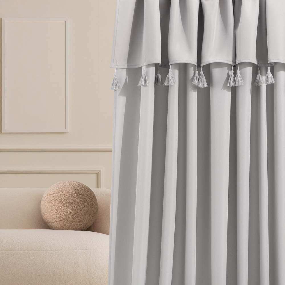 ZASŁONA ASTORIA - SZARA JASNA 140x260 Taśma