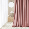   Zasłony na taśmę wave gotowe  welurowe w kolorze różu indyjskiego 140x280 gładkie do salonu i sypialni 