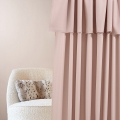  Zasłona Mia 140x280 na kółkach w kolorze pudrowy róż 