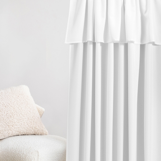 ZASŁONA MIA - BIAŁA 140x280 Taśma