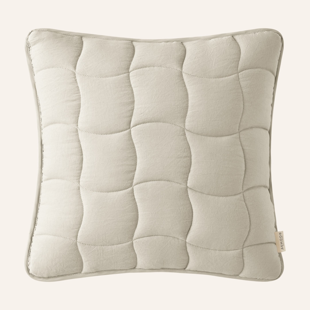 POSZEWKA DEKORACYJNA MARSHMALLOW - BEŻOWA 45x45