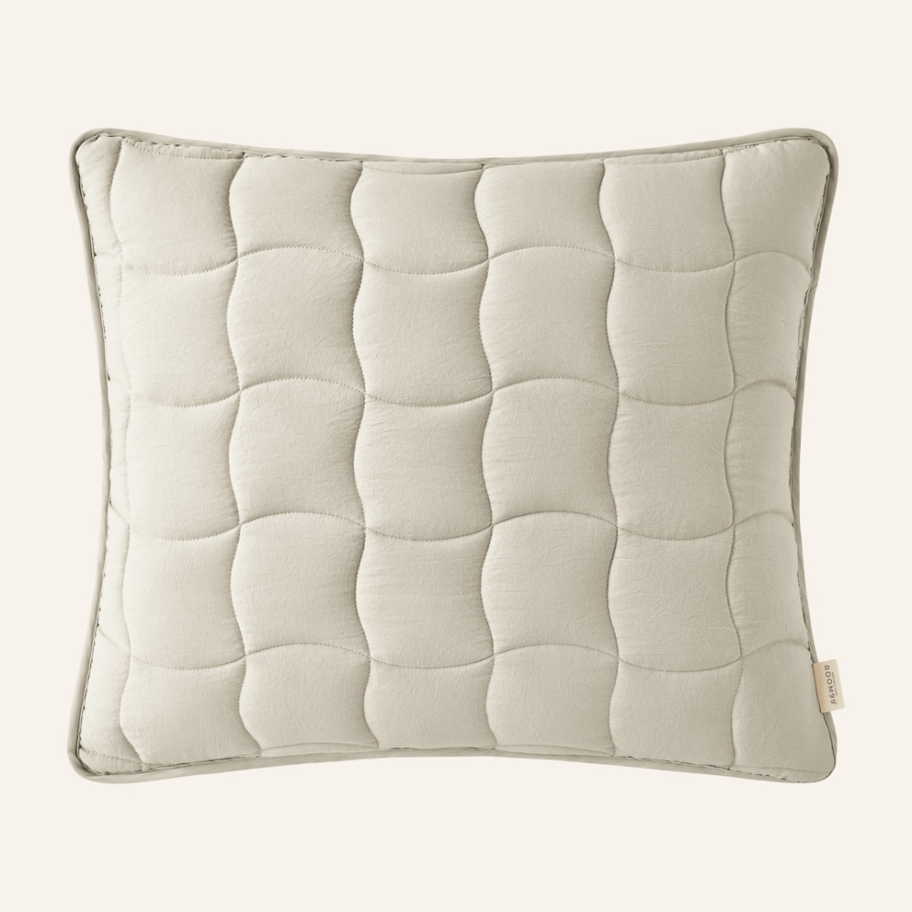 POSZEWKA DEKORACYJNA MARSHMALLOW - BEŻOWA 50x60