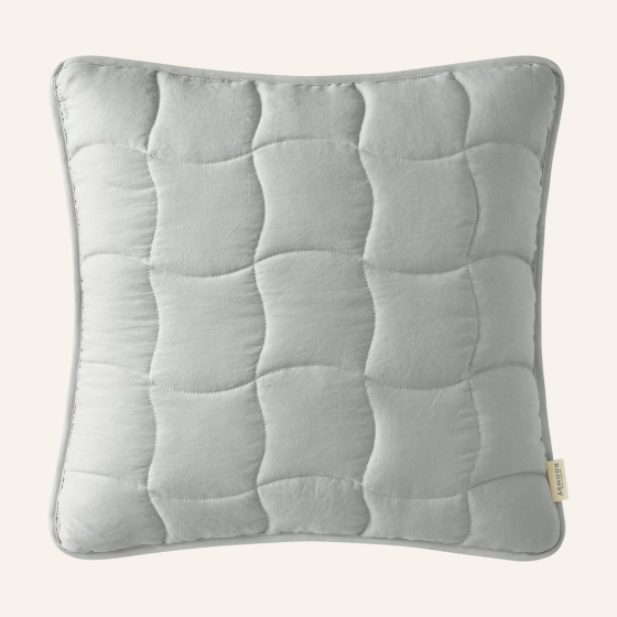 POSZEWKA DEKORACYJNA MARSHMALLOW - SZARA JASNA 45x45