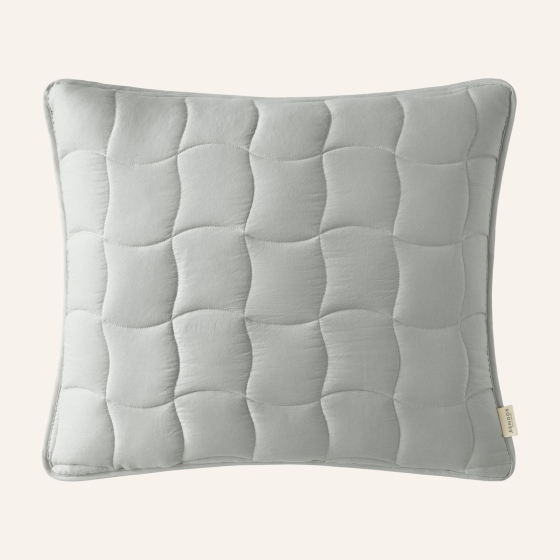 POSZEWKA DEKORACYJNA MARSHMALLOW - SZARA JASNA 50x60