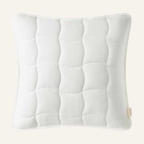 POSZEWKA DEKORACYJNA MARSHMALLOW - ZŁAMANA BIEL 45x45