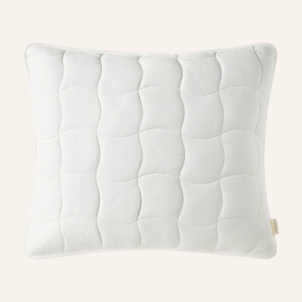 PODUSZKA DEKORACYJNA MARSHMALLOW - ZŁAMANA BIEL 50x60