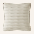  Beżowa poszewka na poduszkę 45x45 pikowana do sypialni 