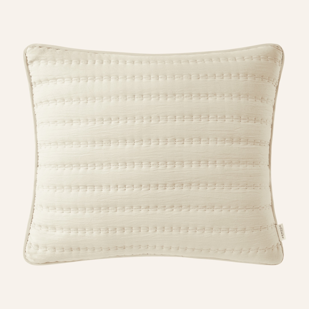 POSZEWKA DEKORACYJNA MÙSE - KREMOWA 50x60