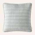  Szara jasna poszewka ozdobna na poduszkę 45x45 pikowana do sypialni 