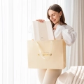OBRUS PLAMOODPORNY AURA - KREM ŚMIETANKA 140x260