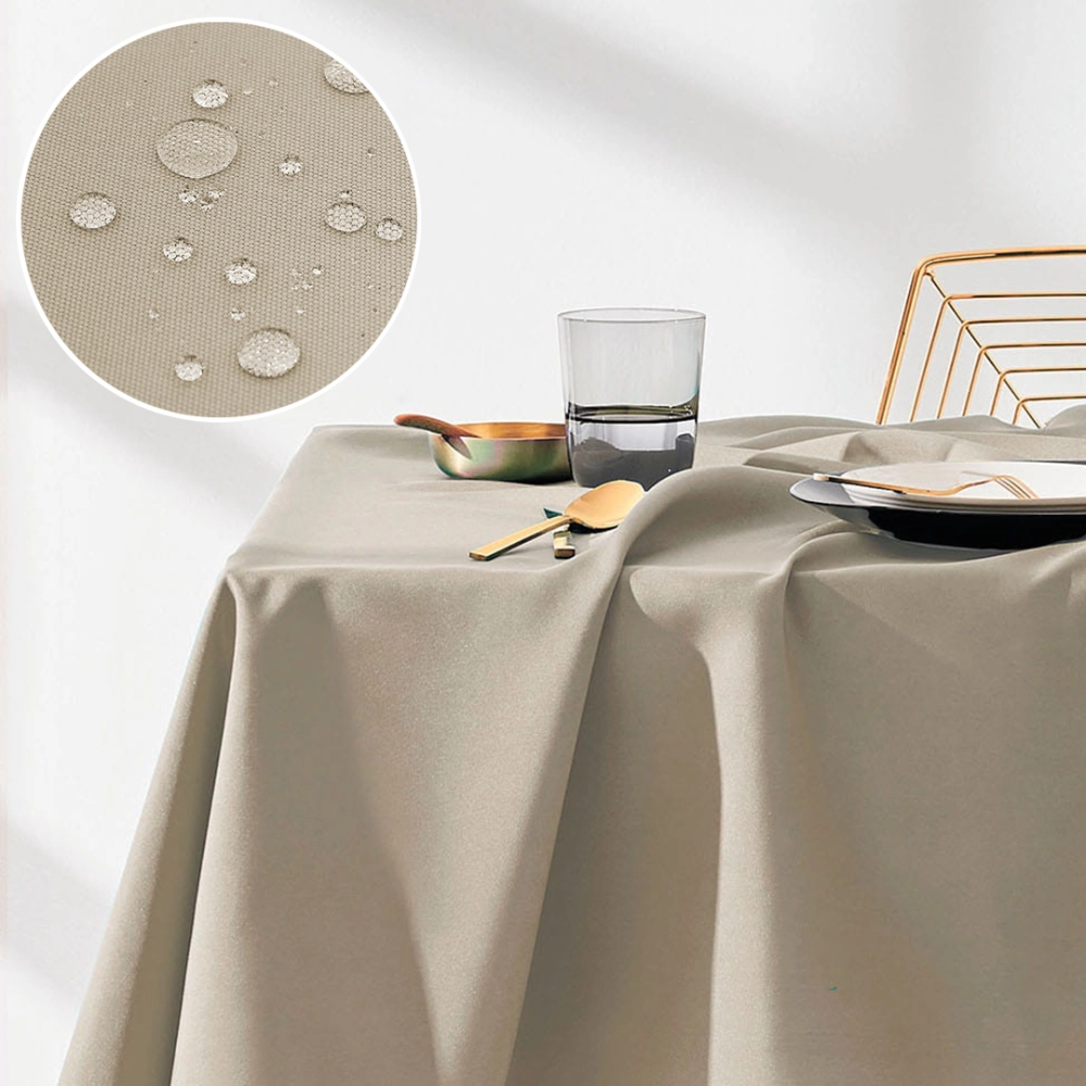 OBRUS PLAMOODPORNY AURA - BEŻOWY 130x180