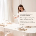 OBRUS PLAMOODPORNY AURA - KREM ŚMIETANKA 140x260