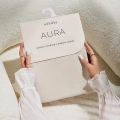 ZASŁONA AURA - BEŻOWA JASNA 300x300 TAŚMA
