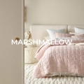 NARZUTA NA ŁÓŻKO MARSHMALLOW - PUDROWY RÓŻ 200x220