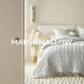 NARZUTA NA ŁÓŻKO MARSHMALLOW - SZARA JASNA 200x220