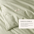 POŚCIEL BAWEŁNIANA LA MOUSSE - ZIELEŃ MATCHA 160x200 + 2 SZT. 70x80
