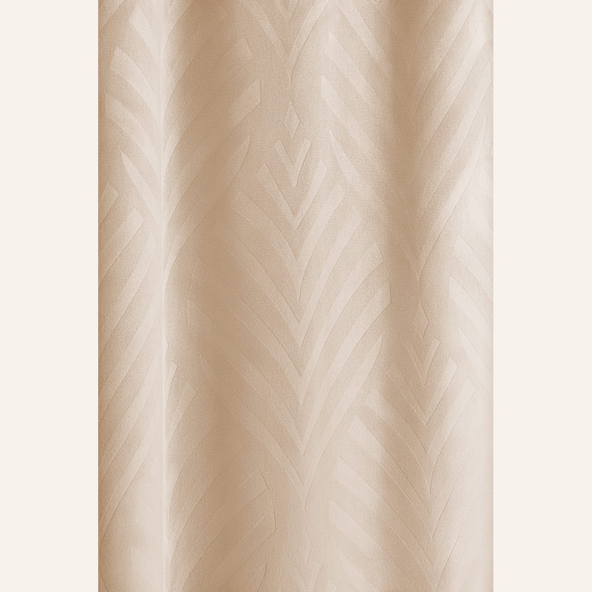 ZASŁONA WELUROWA LEAFLY - KREMOWA 140x250 TAŚMA