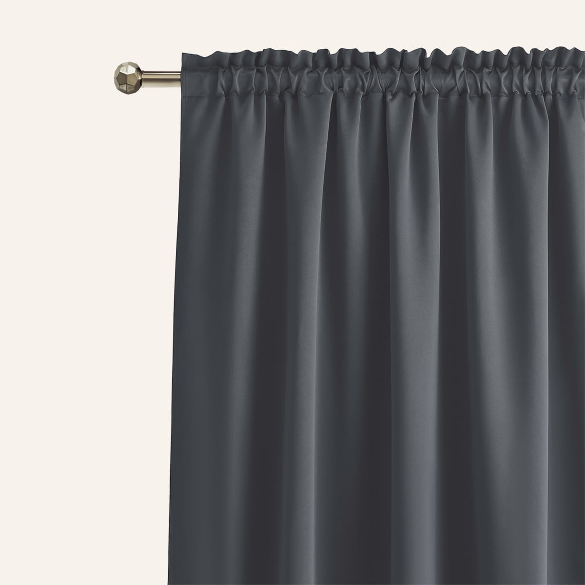 ZASŁONA ZACIEMNIAJĄCA LAUREL - SZARA CIEMNA 140x260 TAŚMA