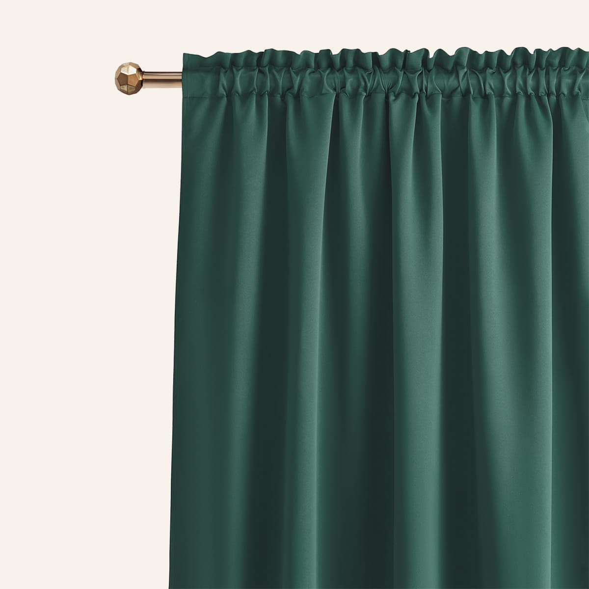 ZASŁONA ZACIEMNIAJĄCA LAUREL - BUTELKOWA ZIELEŃ 140x260 TAŚMA 