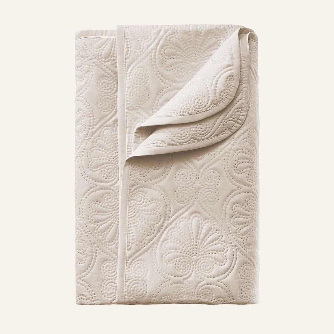 NARZUTA NA ŁÓŻKO LEILA - Kremowa 200x220 