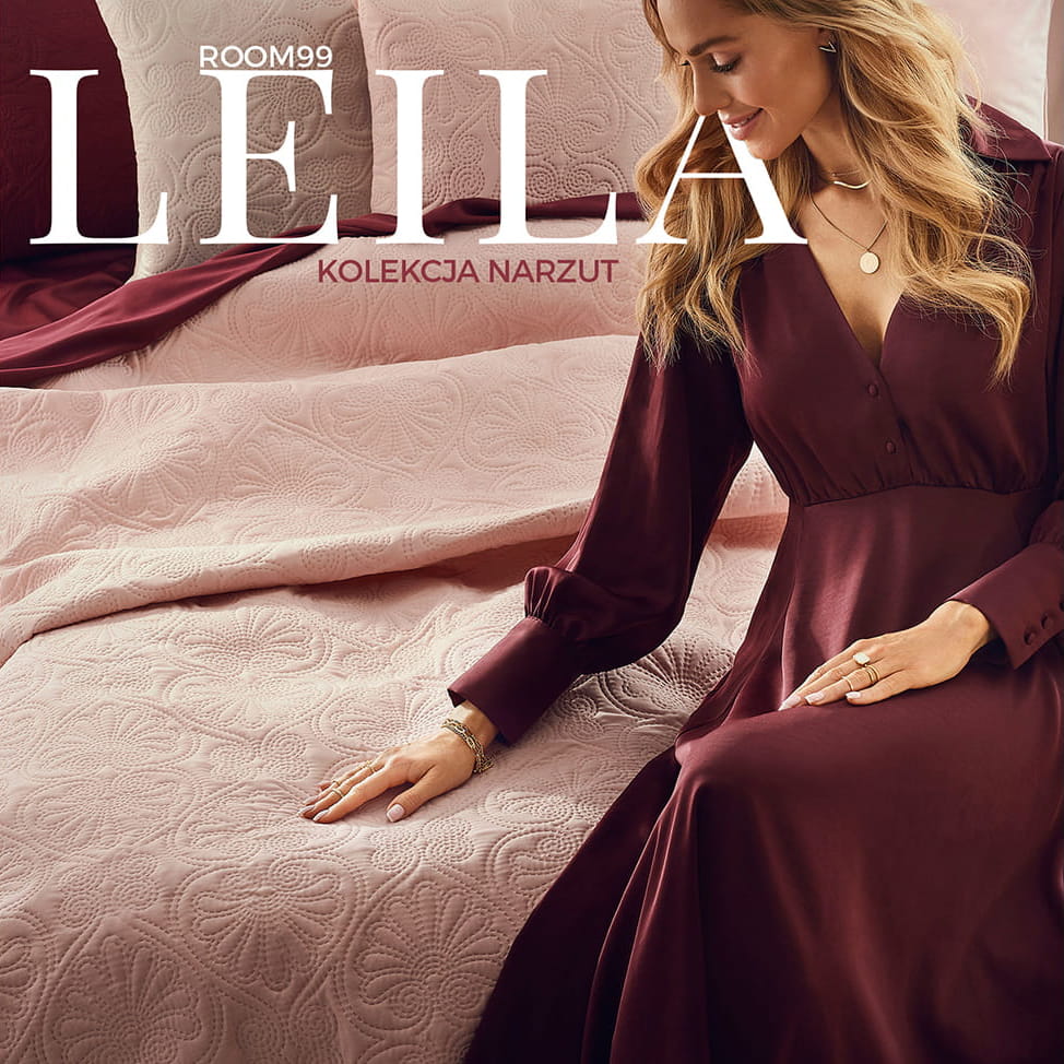 NARZUTA NA ŁÓŻKO LEILA - Pudrowy Róż 200x220