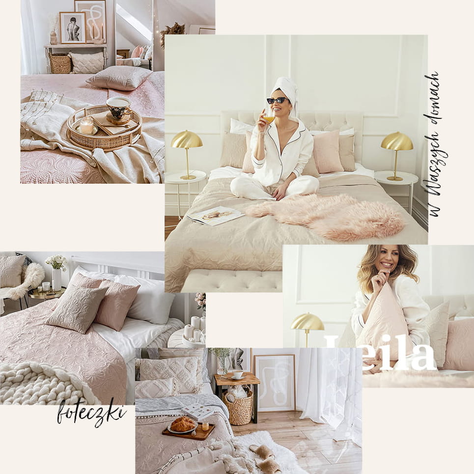 POSZEWKA DEKORACYJNA LEILA - Bordowa 45x45