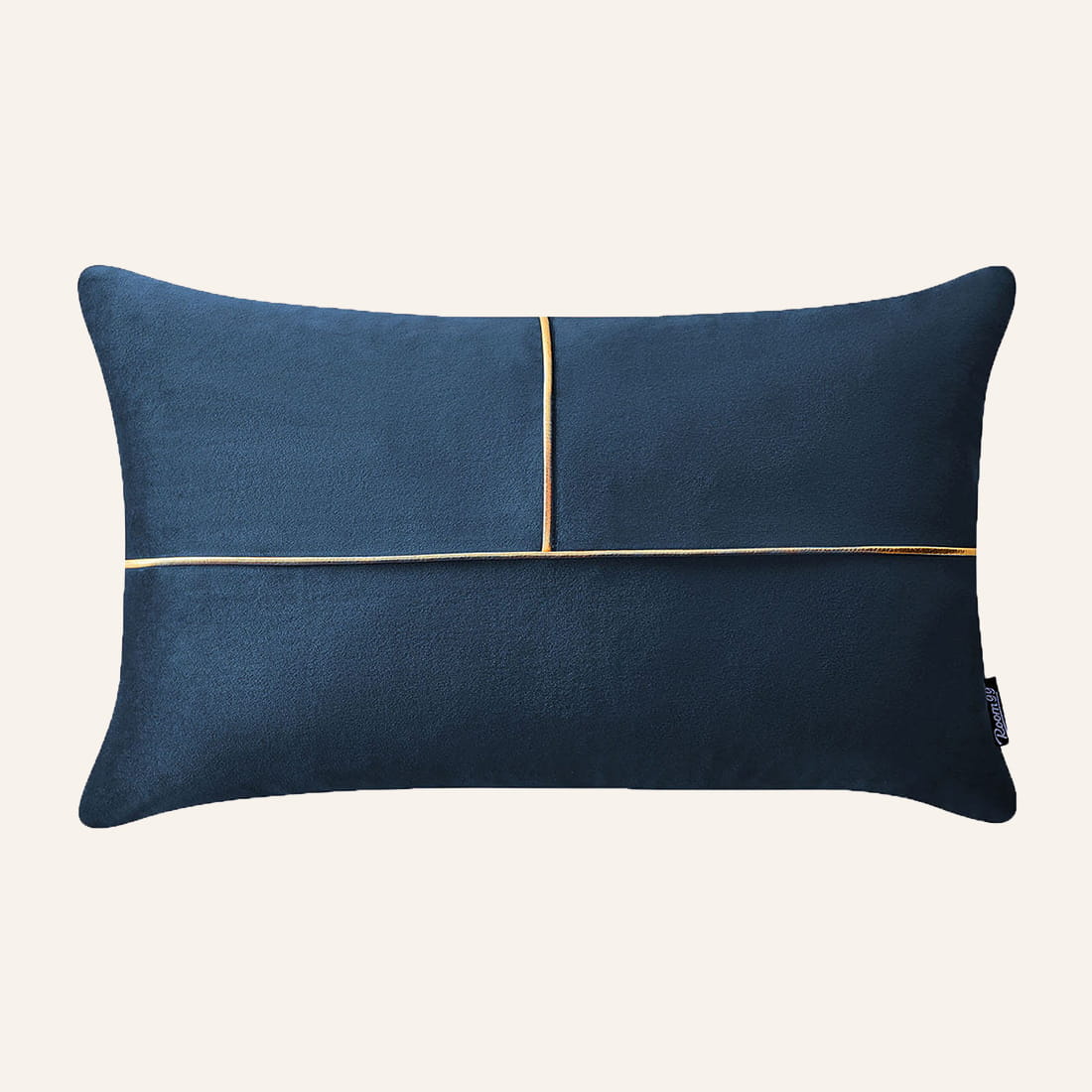  Niebieska poszewka dekoracyjna na poduszkę 30x50 w stylu glamour 