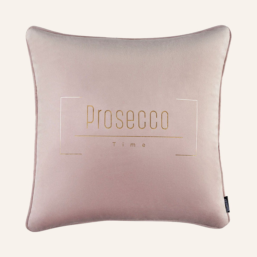  poszewka dekoracyjna na poduszkę 45x45 cm z napisem Prosecco 