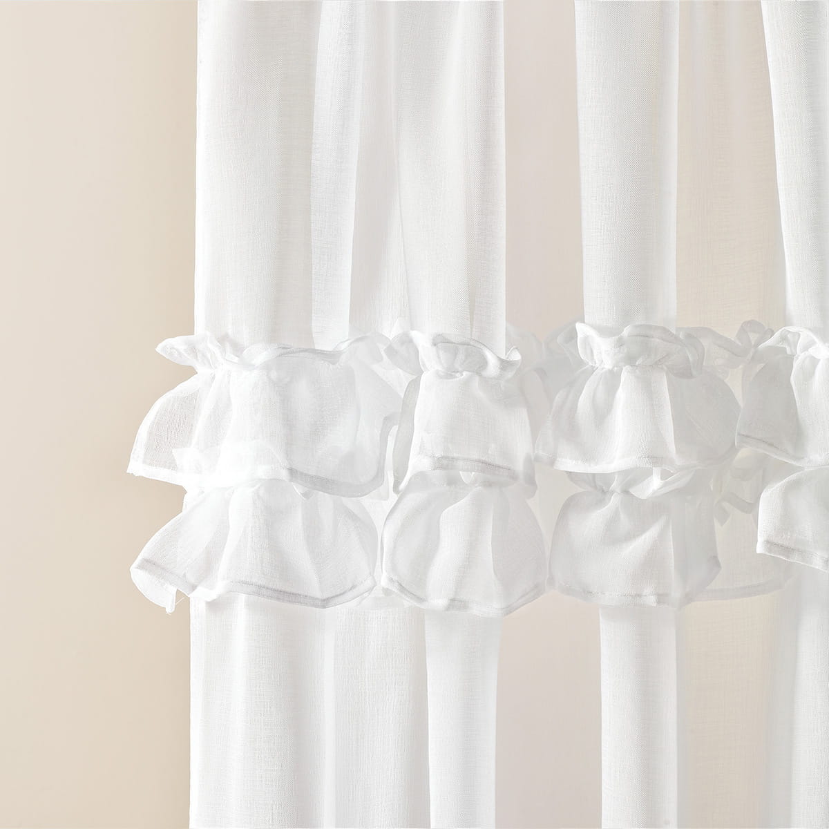 FIRANA Z FALBANAMI FRILLA - BIAŁA 300x250 Taśma 