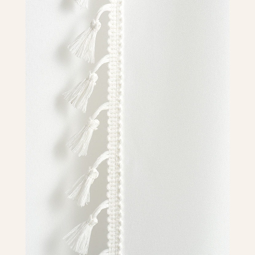 ZASŁONA LARA - ZŁAMANA BIEL 140x250 Taśma