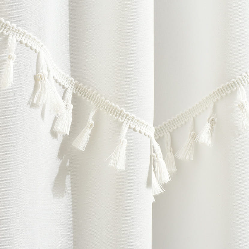 ZASŁONA CHLOE - ZŁAMANA BIEL 140x260 PRZELOTKA