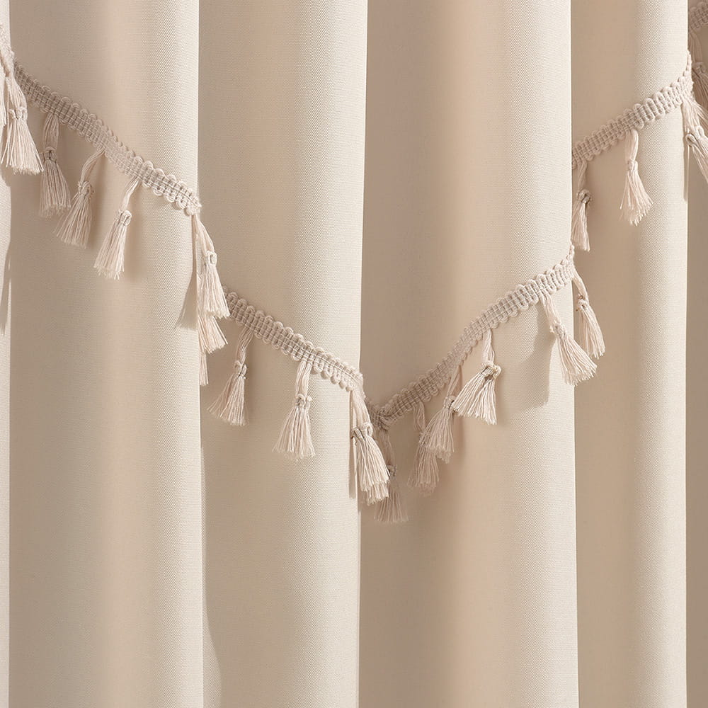 ZASŁONA CHLOE - KREMOWA 140x260 Taśma 