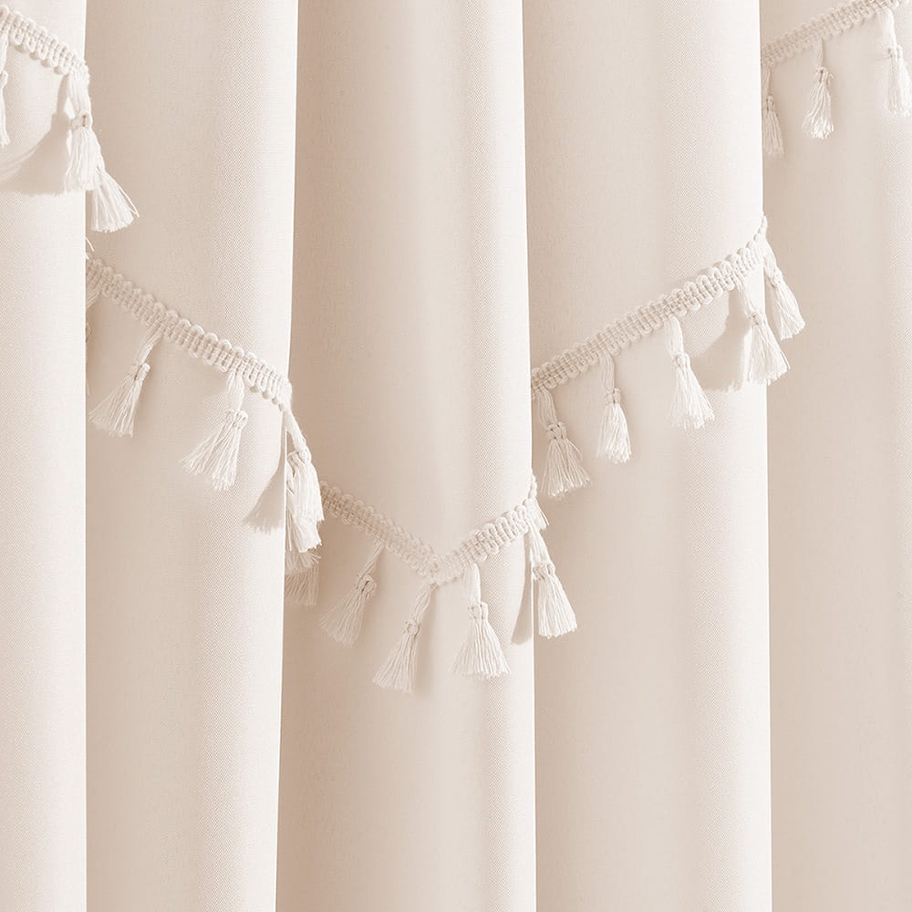 ZASŁONA CHLOE - KREMOWA JASNA 140x260 PRZELOTKA