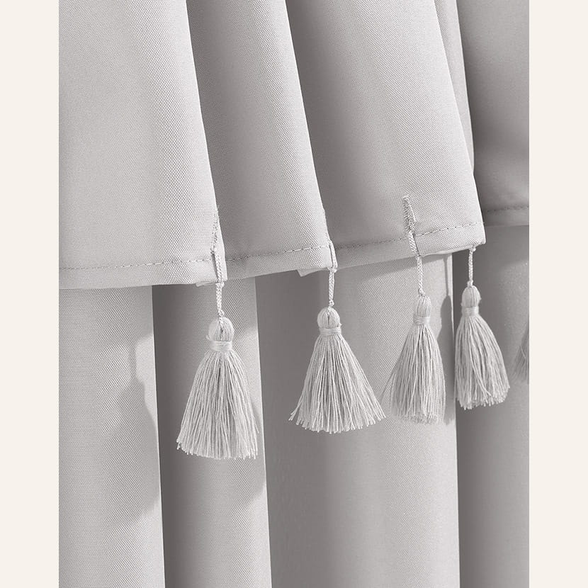 ZASŁONA ASTORIA - SZARA JASNA 140x260 Taśma