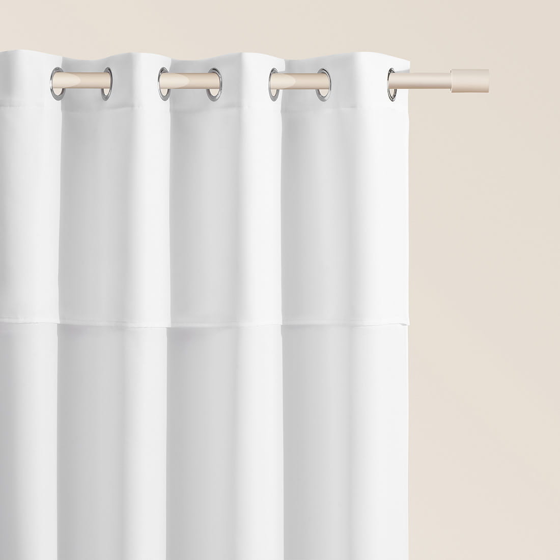 ZASŁONA MIA - BIAŁA 140x280 PRZELOTKA