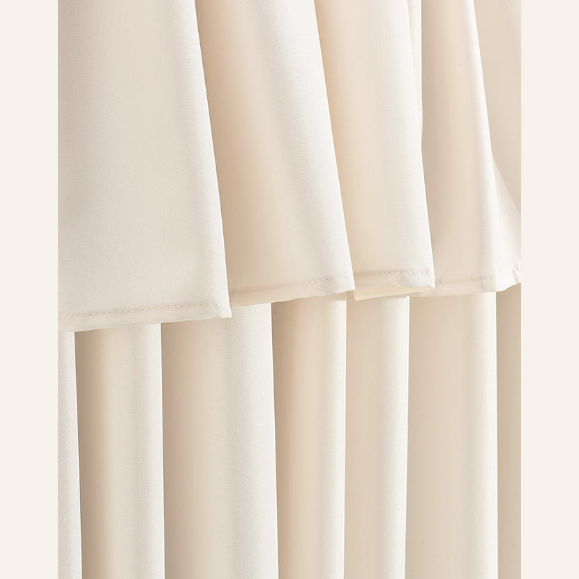 ZASŁONA MIA - KREMOWA JASNA 140x250 Taśma